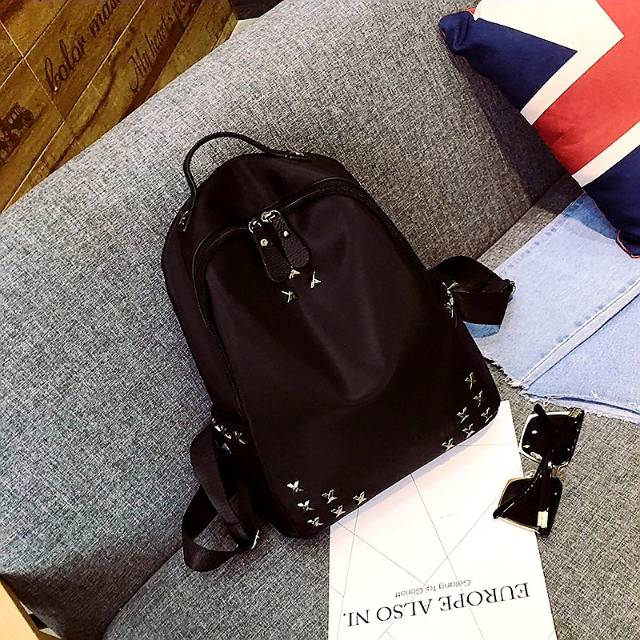 Tas Ransel Import Korea Murah Backpack Decendent of the sun Ransel Bag Hitam Murah Kado Tas Sekolah