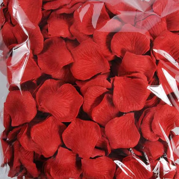 Triple W Fake Artificial Rose Petals Kelopak Mawar Palsu Properti Foto