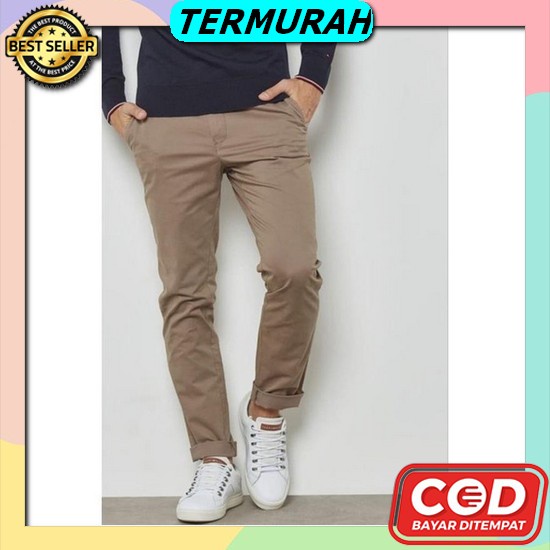 Terlaris Celana Chino Panjang Pria Model Reguler/Standar Original Kere Celana Chino Panjang Pria Moc