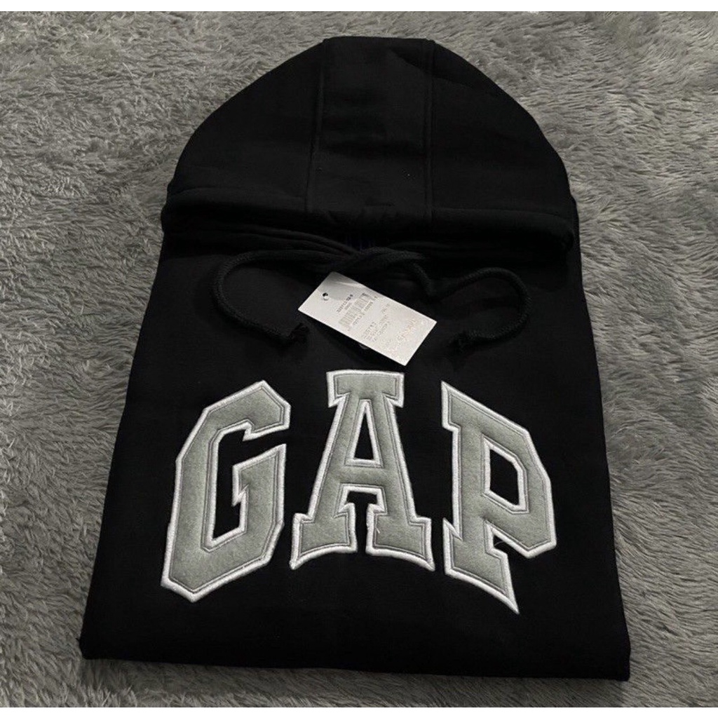 HOODIE GAP FULL BORDIR HITAM JACKET MIRROR ORIGINAL - BANYAK VARIAN WARNA BEST SELLER