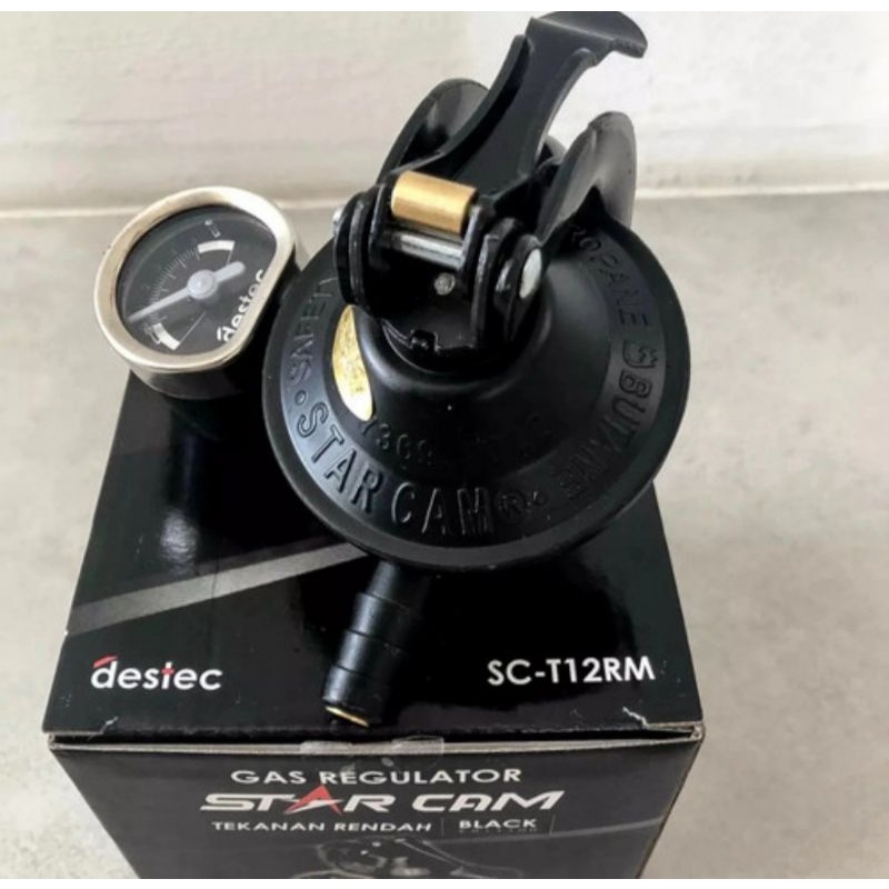 SELANG REGULATOR STARCAM GAS ELPIJI LPG KOMPOR TEKANAN RENDAH SC-T12RM METER SC-T12RMS