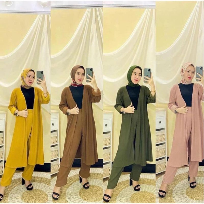 LONG CARDIGAN VOXY / OUTER WANITA KARDINGAN / SET CARDINGAN