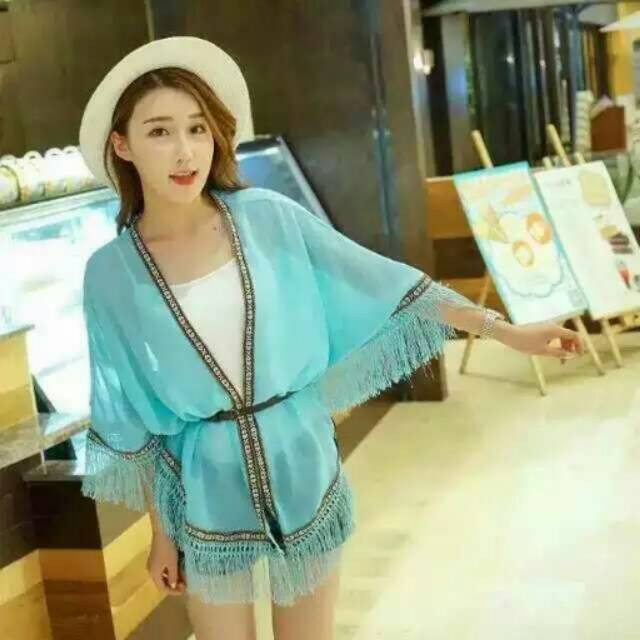 Selendang sifon/Selendang bordir/Selendang rumbai