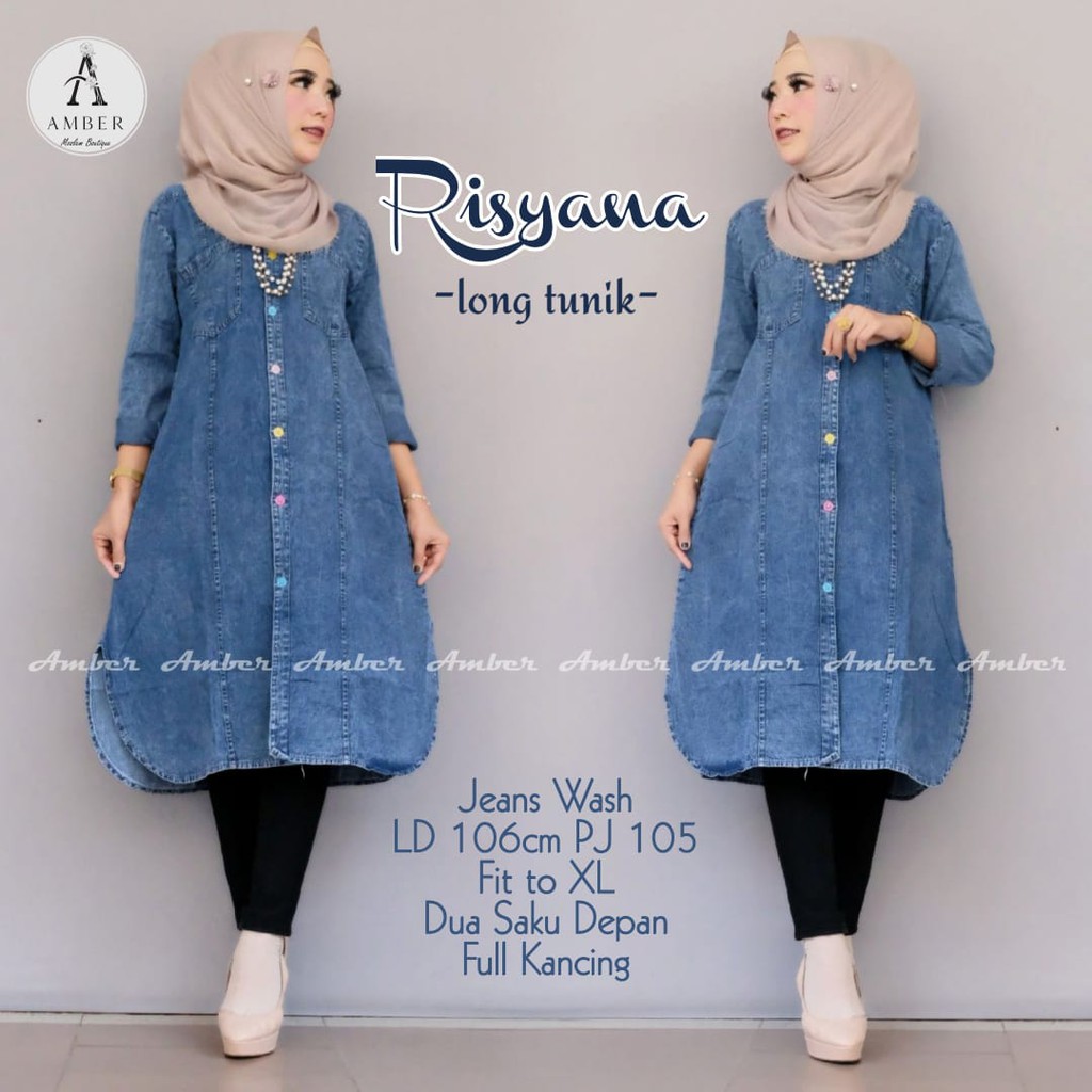 baju tunik levis / baju tunik anak perempuan / baju tunik remaja /baju remaja READY FASHION MUSLIMAH