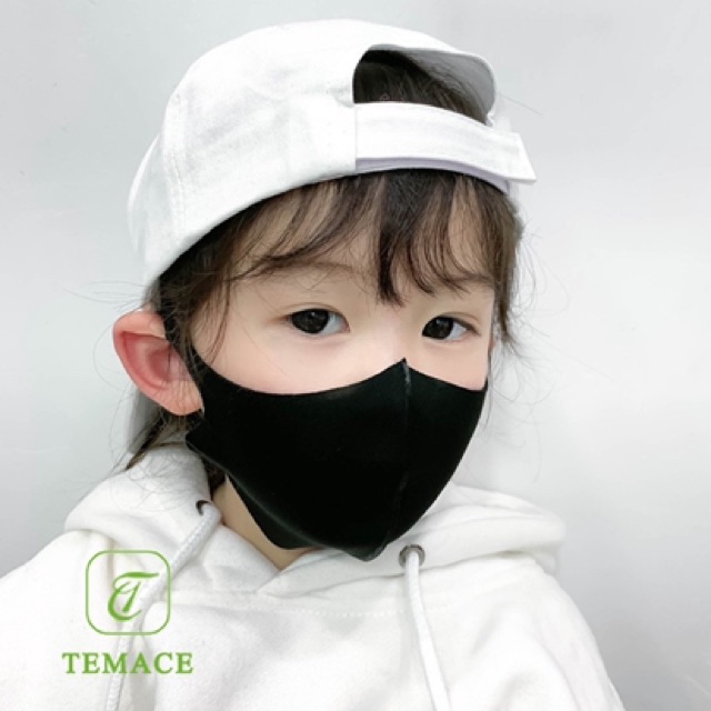 Masker anak scuba polos hitam