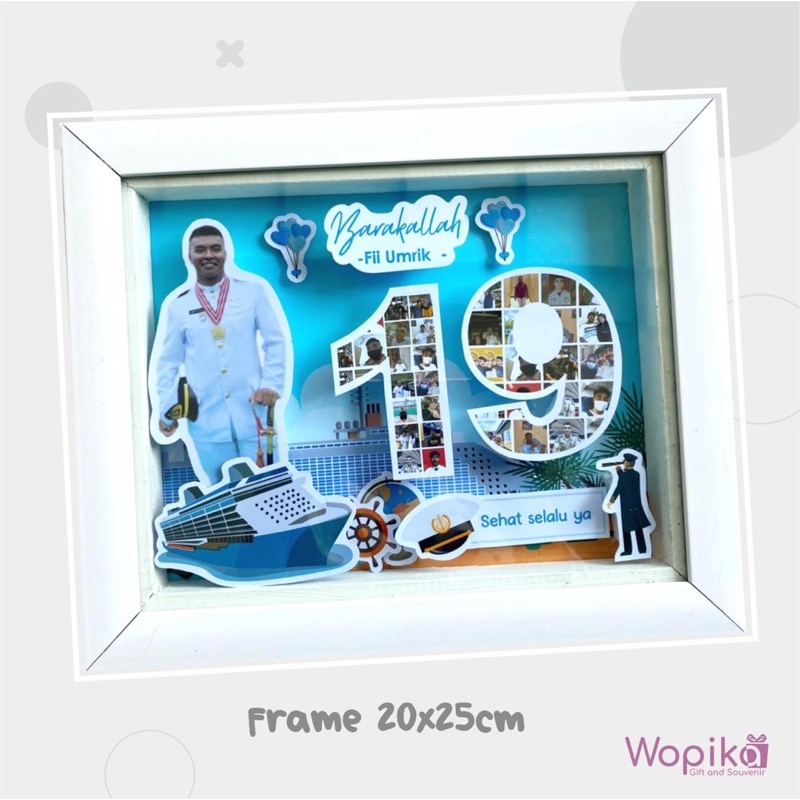 SCRAP MOZAIK FRAME 20x25cm | KADO VALENTINE | KADO ANNIVERSARY | KADO WEDDING | BIRTHDAY