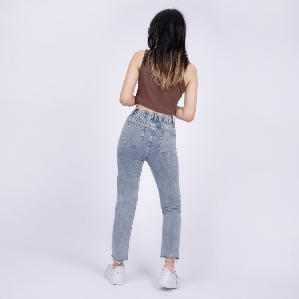 VIERLIN - Jeans 7297 - BASIC HIGHWAIST JEANS