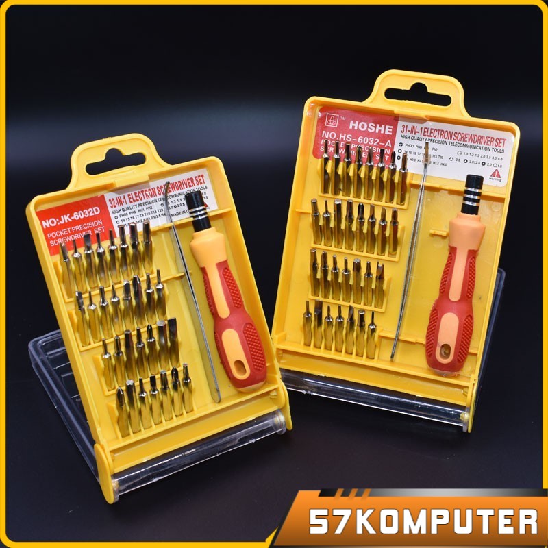 [Bayar Di Tempat] Obeng 32 in 1 Magnetic Screwdrivers Repair Tool Kit for Smartphone