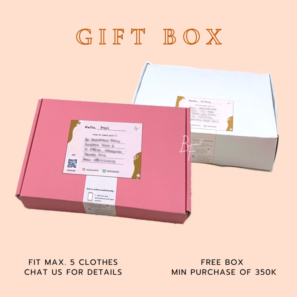 

[GIFT SET] ADD ON FOR GIFT BOX BAJU PAKAIAN WANITA UNTUK KADO