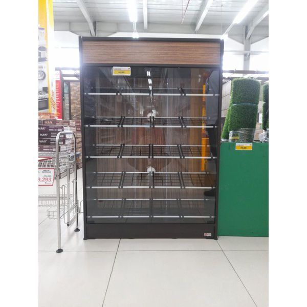 Lemari Sepatu 2 Pintu Kaca