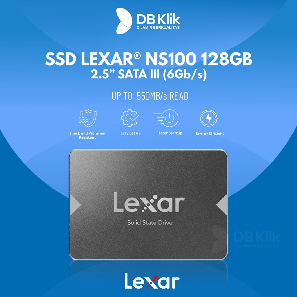 SSD Lexar NS100 128GB SATA 2.5 Inch (SSD Lexar 128GB 2.5inch SATA III)