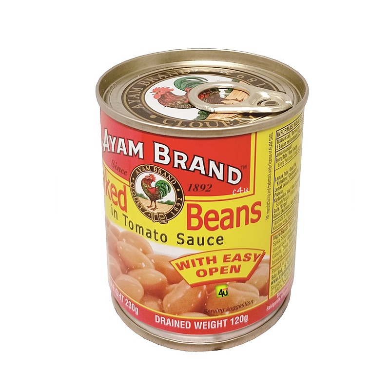 

Ayam Brand - BAKED BEAN in Tomato Sauce - 230g KALENG