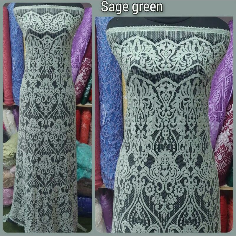 (TERBARU) Bakal kain Brokat semi francis katun halus leona,brokat francis katun halus, brokat fatmaw