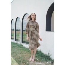 MAVEN Jade Dress in Tawny Tweed