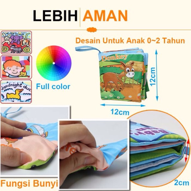 Baby soft book buku bayi bunyi inggris BU 205