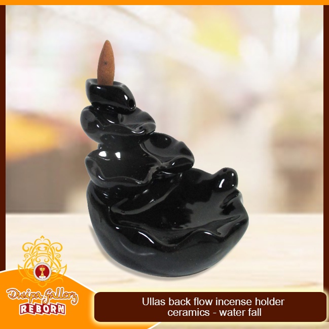 Tempat bakar dupa Back Flow Incense Holder Ceramics -water Fall