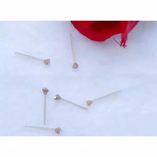 Anting Tusuk Wanita Berlian Imitasi Simple Ukuran 5mm 1 Set Isi 20 Pas