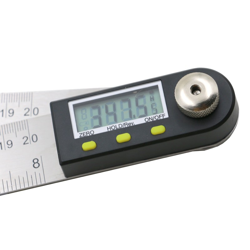 Penggaris Digital Inclinometer Goniometer Level Angle Measuring Tool 200mm - JIG-200 - Silver