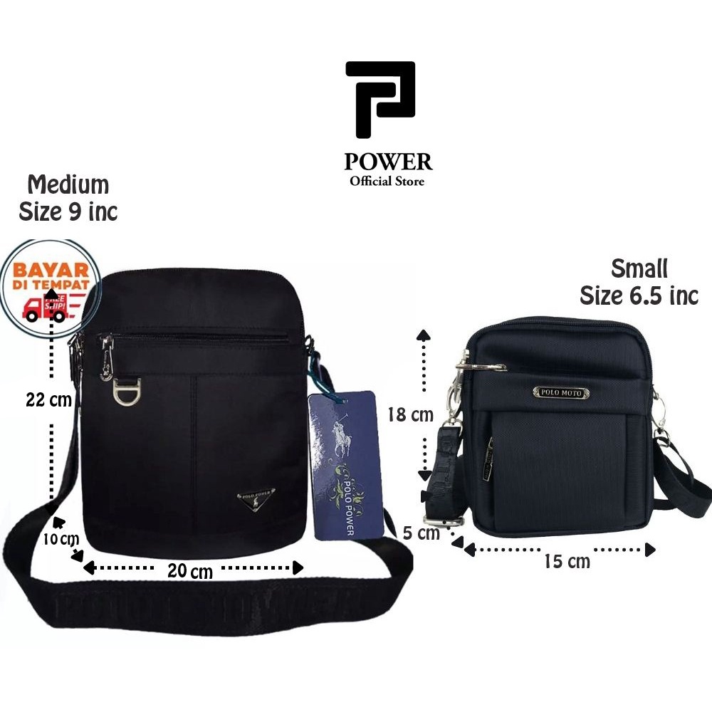 Polo Power 997 - Tas Selempang Pria Tas Polo Original Cross body Sling bag Import Tas Slempang Cowok