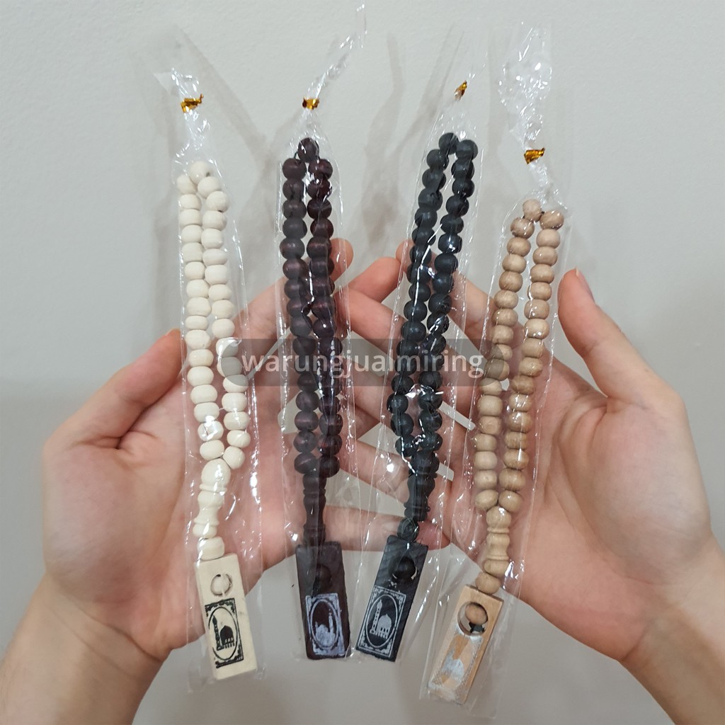 Tasbih Kayu 33 Butir - Sudah Kemas Plastik - Souvenir Hadiah Oleh-Oleh Tasbeh Kecil Dalam Kemasan Gift Sholat Solat Mesjid Masjid Murah Solat Ibadah Sarung Peci Baju Koko Kokoh Pria Wanita Perempuan Laki Cowok Cowo Cewek Cewe Anak Dewasa Pesantren Grosir