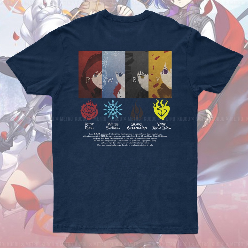 Tshirt RWBY Ice Queendom Navy Anime Manga