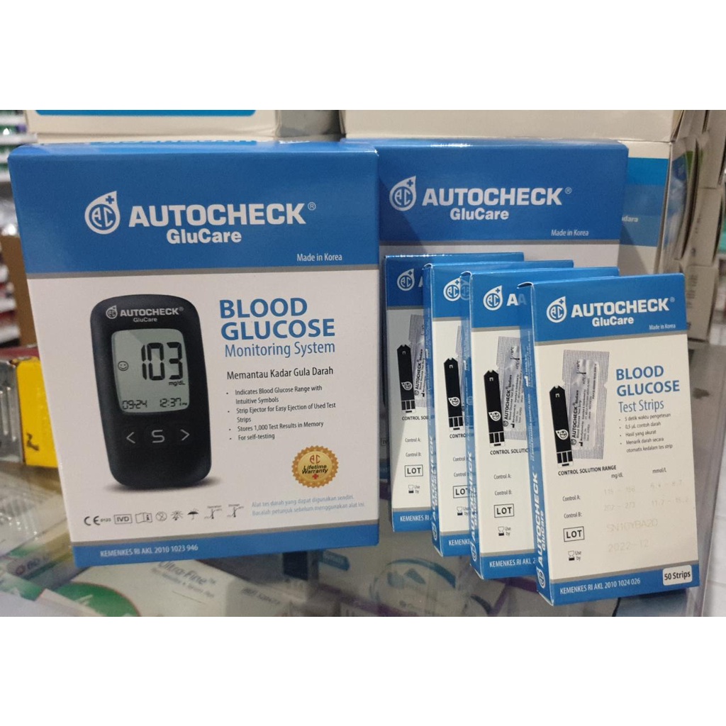 GluCare / Autocheck Alat Gula Darah / Alat Cek Gula Darah / Autocheck GluCare / GluCare / Autocheck