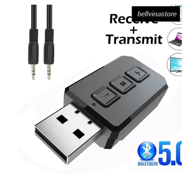 USB BT Bluetooth 5.0 Transmitter Receiver Audio Adapter