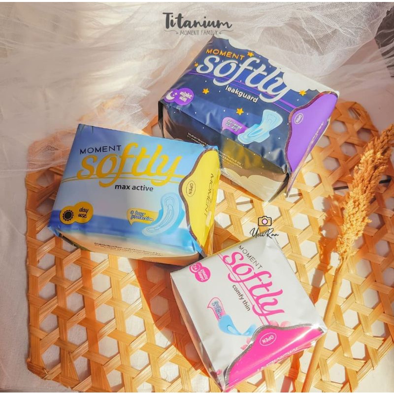 Moment Softly Pembalut & Panty Liner 100% Cotton
