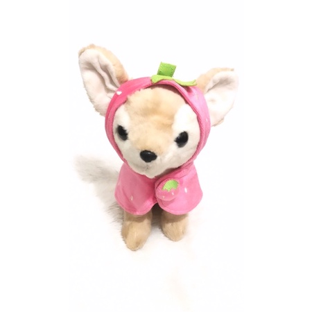 Boneka Karakter Guguk Kostum Hoodie Strawberry Original / Boneka Guguk Everland Kostum Hoodie Strawb
