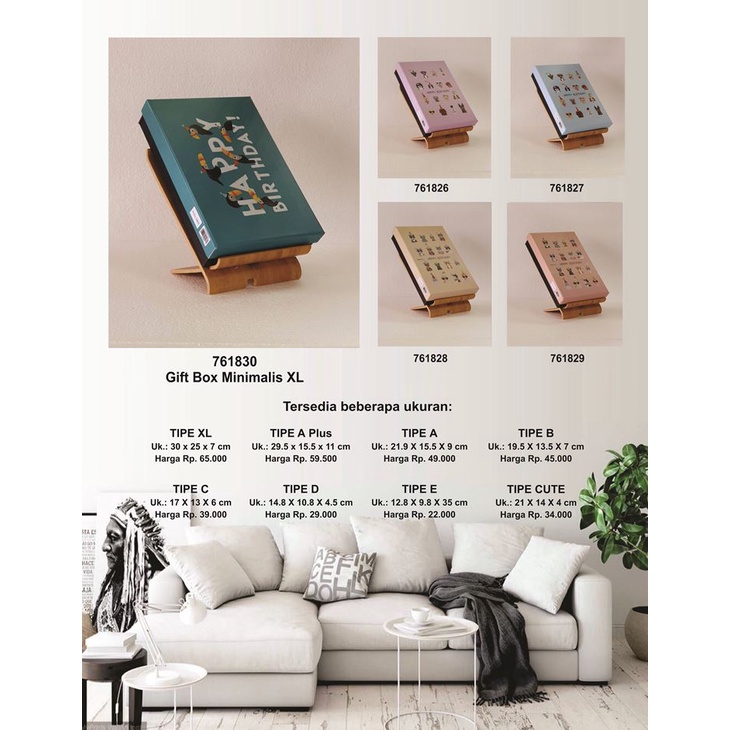 

Kotak kado/Kotak Hadiah/Gift Box Minimalis XL_Happy Birthday Burung