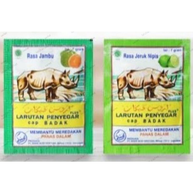 larutan sachet cap badak