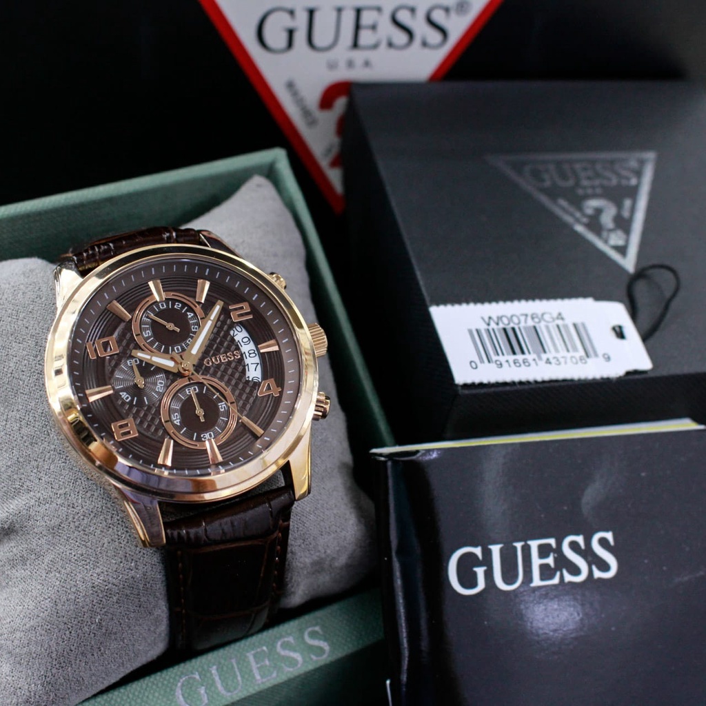 Jam Tangan Pria Guess W0076G4 Original Men Watch