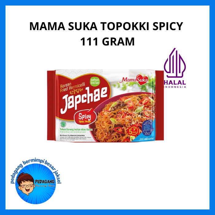Mamasuka Japchae Spicy 111gr | Japchae Instant | Soun Korea | Bihun