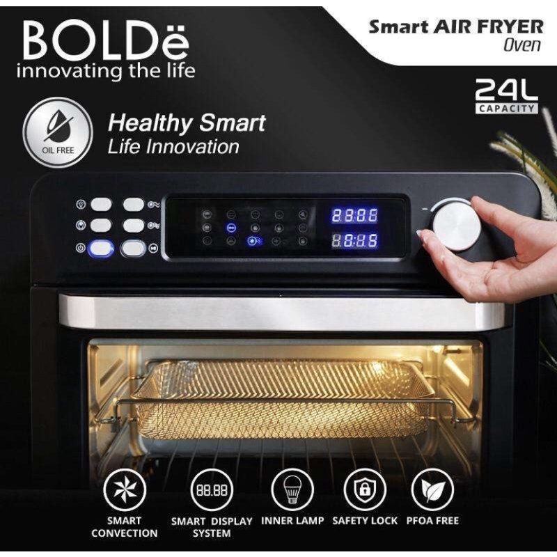 BOLDE SMART AIR FRYER OVEN [24L] 100% ORI