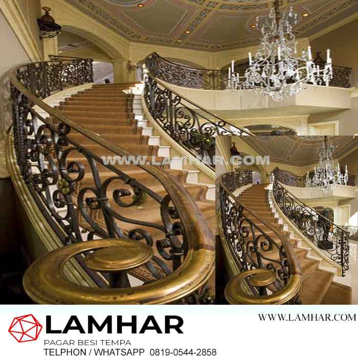 Railing Tangga Besi Tempa | Jasa Pembuatan Railing Tangga Besi Tempa