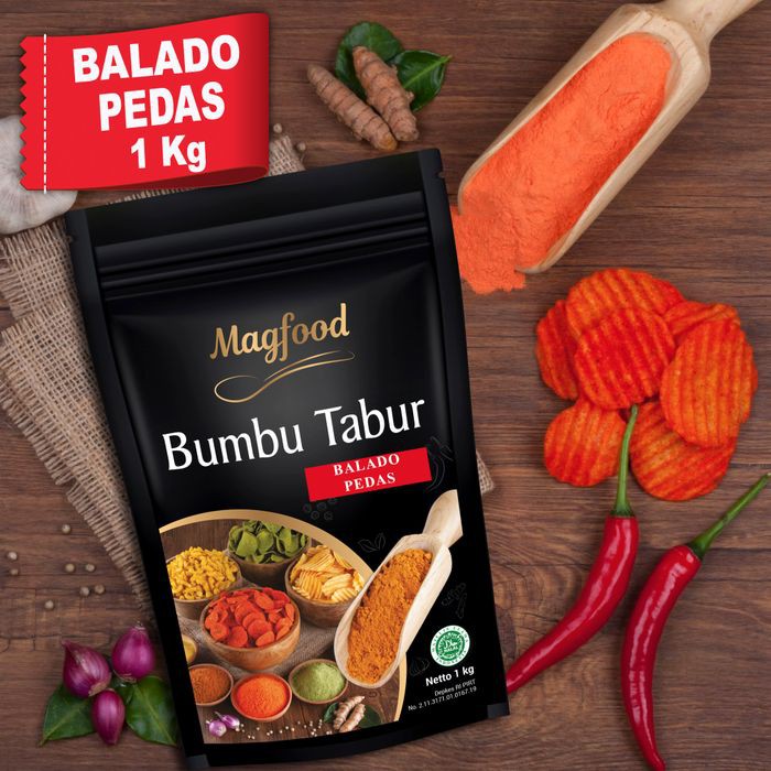 

Kualitas Terbaik - Magfood Bumbu Tabur Balado Pedas Kemasan 1 Kg