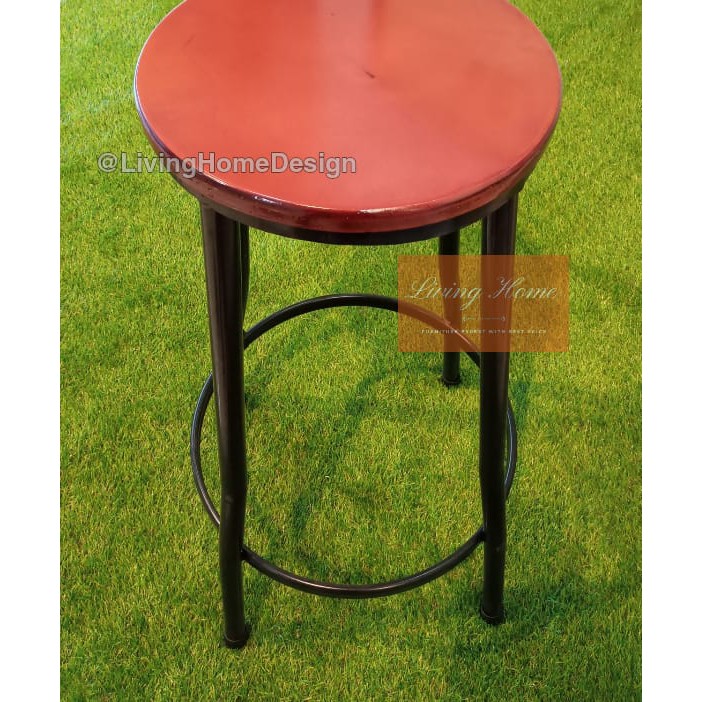 Kursi Bar Cafe Resto Besi Tinggi Bangku Billiard Bakso (KHUSUS KOTA MEDAN)