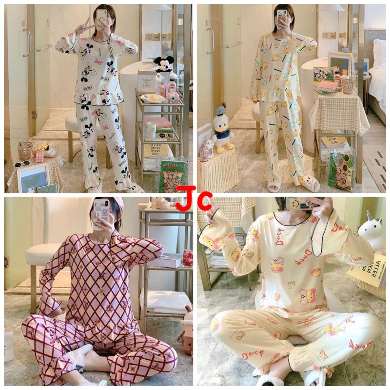 JC Stelan Rumbai PP Import / Piyama import murah / Piyama wanita kekinian