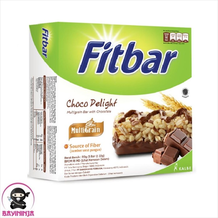 

COKELAT- FITBAR MULTIGRAIN CHOCOLATE COKLAT 5 X 24 G -COKELAT.