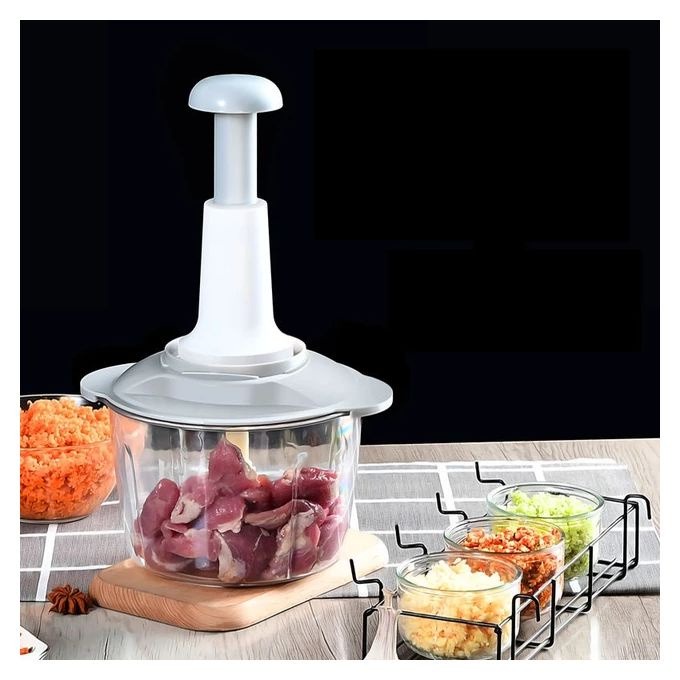 Slap Chop Blender Manual Tekan Pencacah Daging Chopper Jumbo