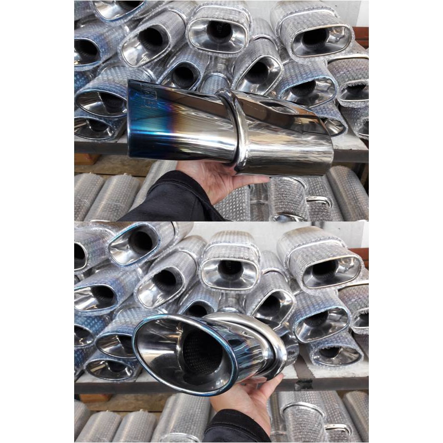 KNALPOT RACING HKS  BLUE OVAL ALL MOBIL