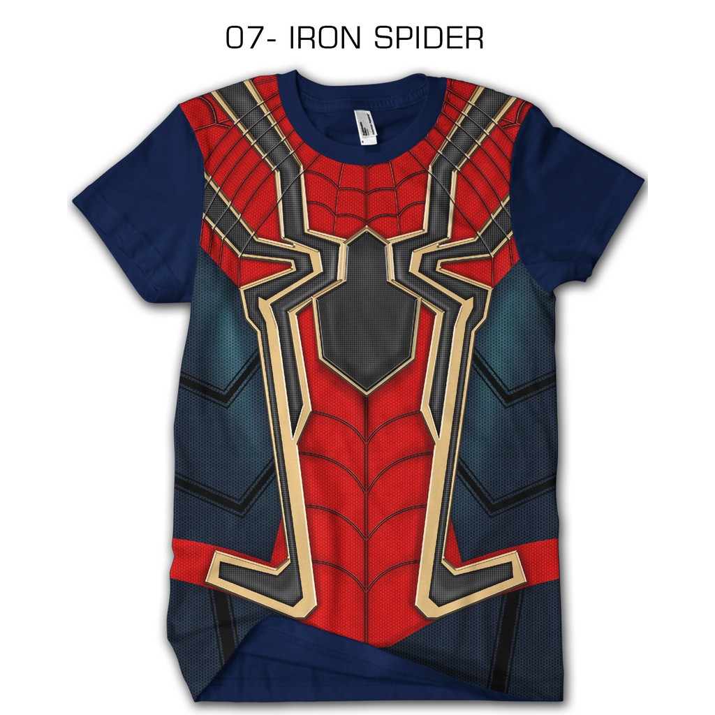  Kaos 3d superhero  07 IRON SPIDER Shopee Indonesia