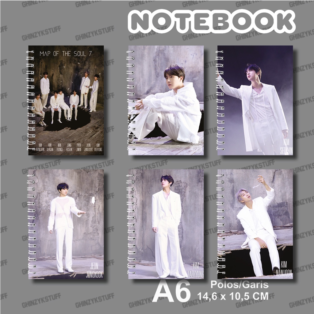 

Notebook A6 10,5x14,8 cm KPOP BTS Black Swan Seri 2