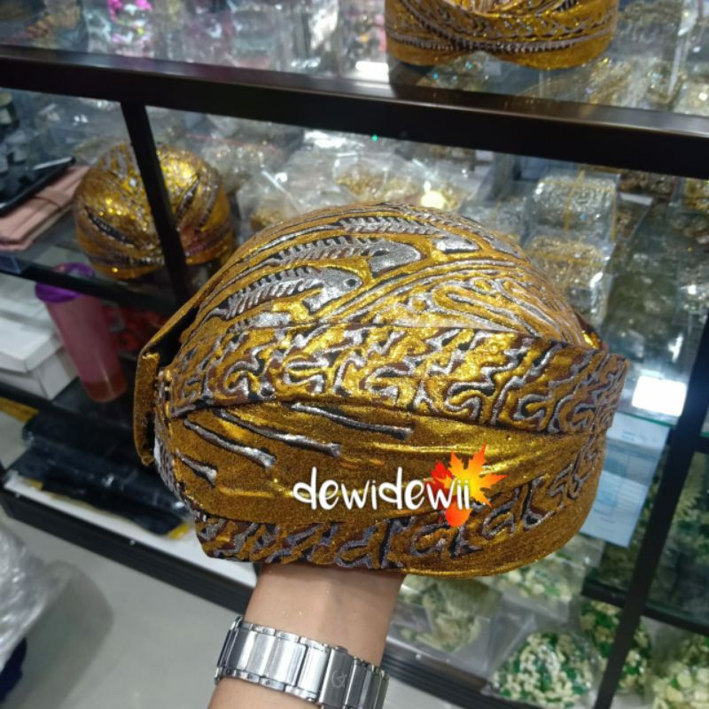 Blangkon Pengantin, SoLo Prodo full Gold