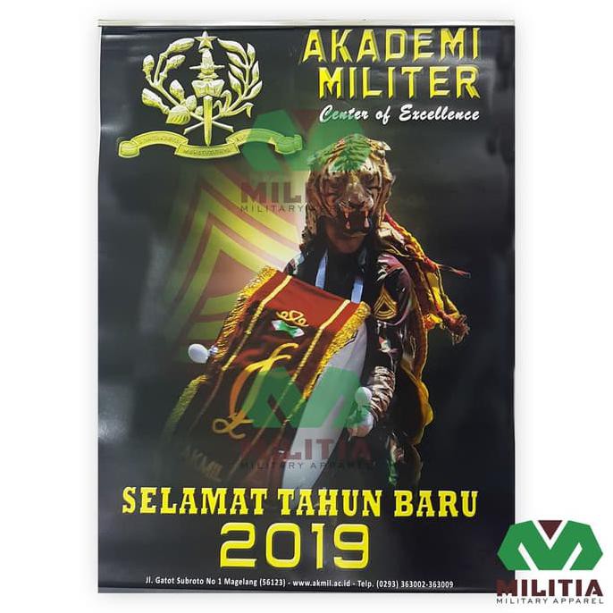 Kalender Dinding Akmil Akademi Militer Tahun 2019