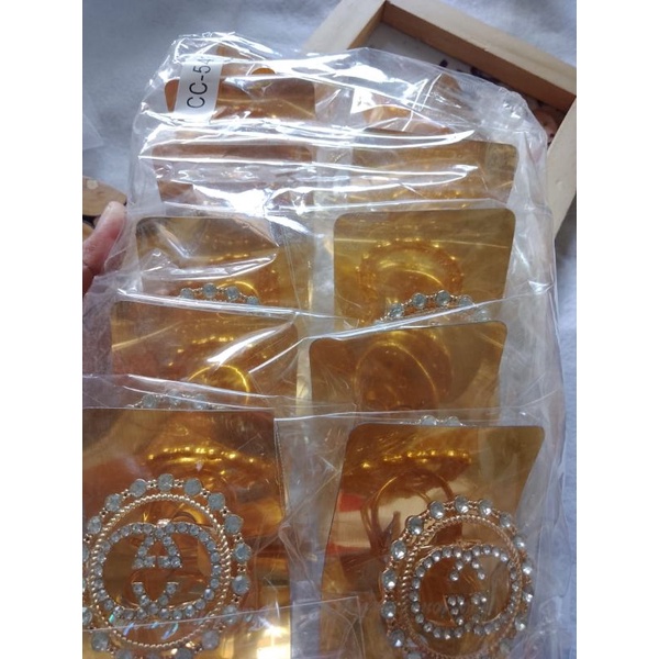 RING / BROS /  CINCIN BENTUK GESPER BERKILAU  BAHAN IMPORT ANTI LUNTUR-6