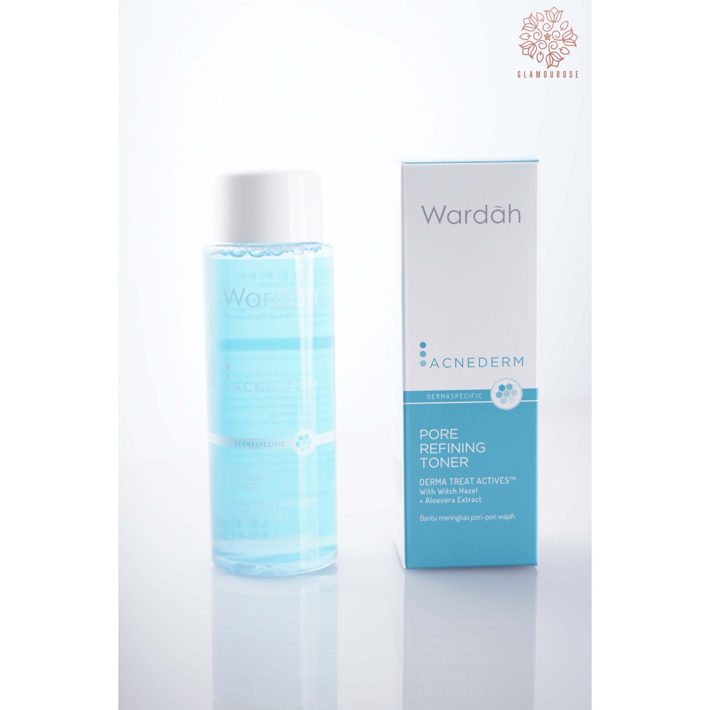 ❤️Glamouroseshop❤️ Wardah Acnederm Pore Refining Toner 100 ml - Dengan Witch Hazel Extract