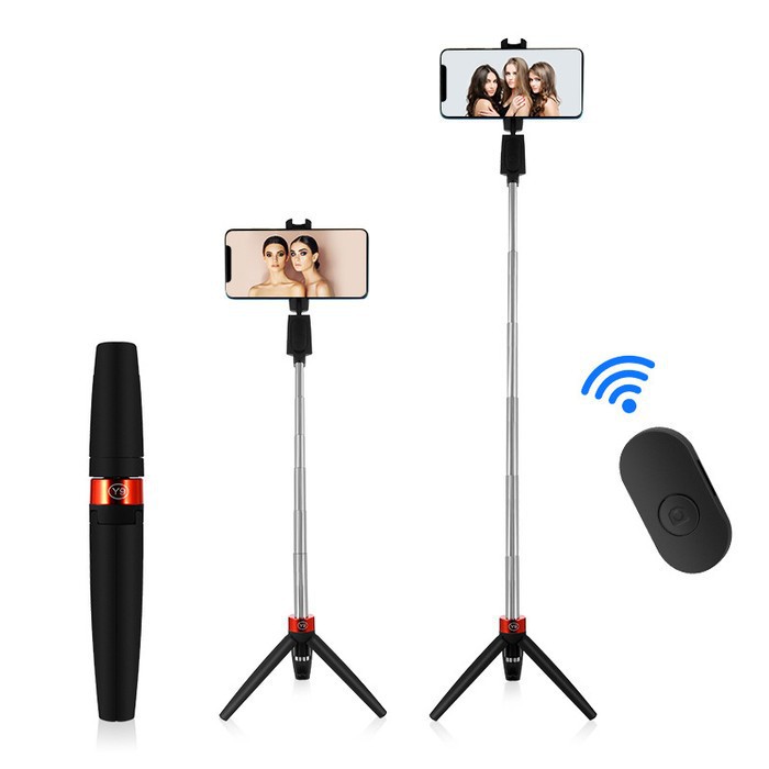 Tripod Tongsis Y9 Remote Control Bluetooth Portabel Selfie Stick Android dan Ios