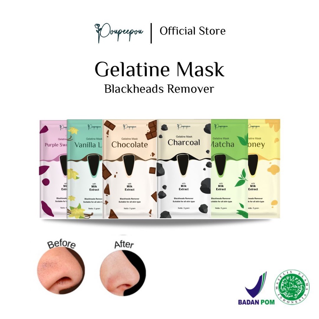 [Terlaris & Termurah] Masker Komedo Poupeepou