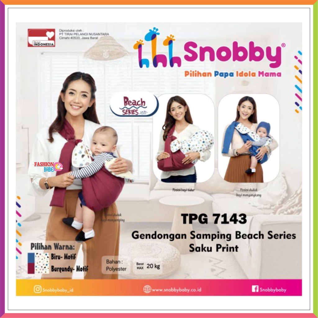 SNOBBY | GENDONGAN SAMPING BAYI RING SLING ARTSY ARROW BEACH FLAMINGO LINE SWAN SUMMIT SQUIREL